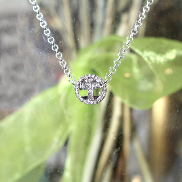 ✟Silver 3D Spinning Miniature Simplistic Cross Religious Pendant Necklace ✟ - Picture 2 of 7